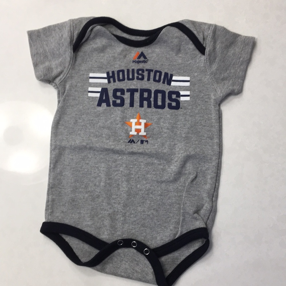 Houston Astros sports short sleeve onesie